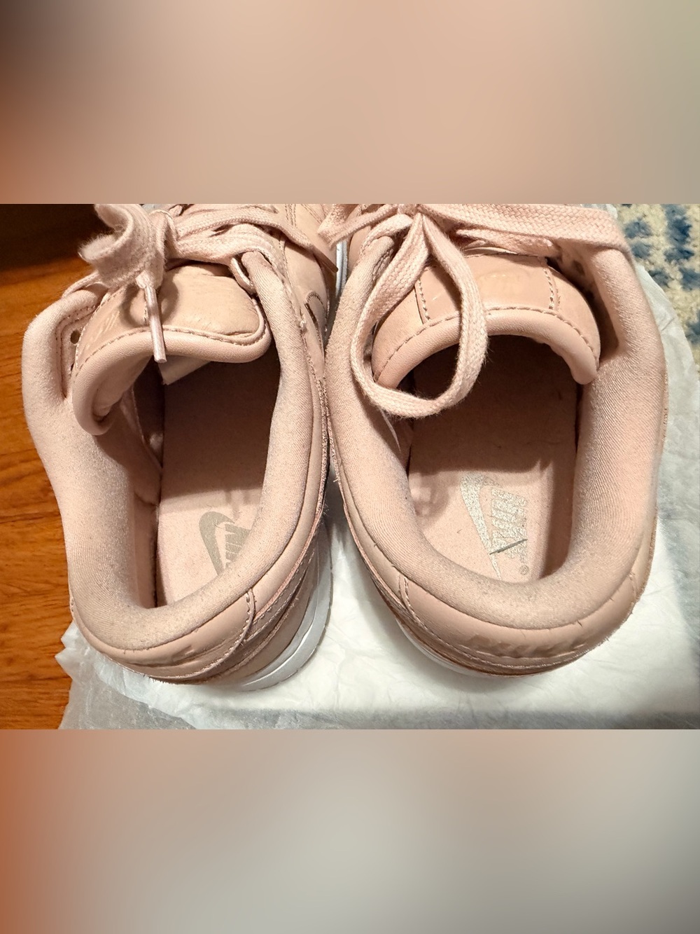 Nike Dunk Low Premium Sneakers - Pink Oxford/ W 9 - Picture 6 of 6